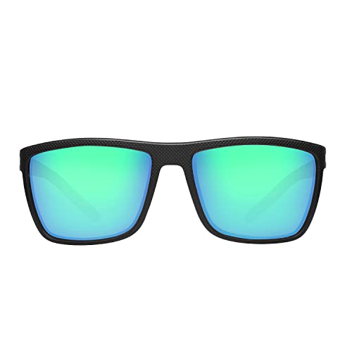 ZENOTTIC Polarized Sunglasses for Men Lightweight TR90 Frame UV400 Protection Square Sun Glasses