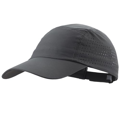 Connectyle Men's Breathable Run Hat Quick Dry Reflective Sport Cap Adjustable Lightweight Baseball Hat Unstructured Design