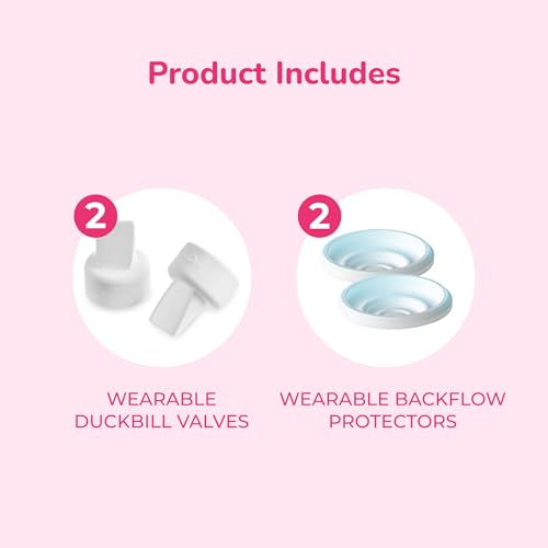 Spectra Baby Spectra Premier Wearable Duckbill Valve & Backflow Protector Replacement Kit - Durable BPA-Free Accessory - 2...