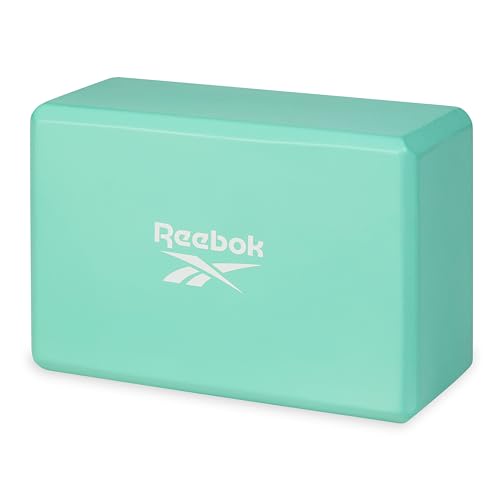 Reebok Solid Yoga Block, 4” x 6” x 9” Yoga Brick with Lightweight Support for Flexibility, Balance & Alignment, Portable F...