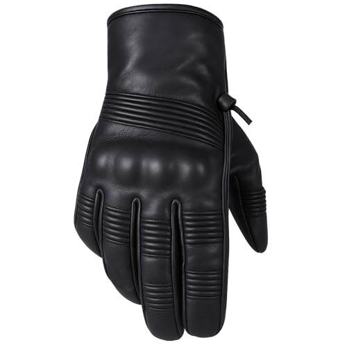 Jackets 4 Bikes Motorcycle Leather Gloves for Men Women - Touch Screen, Gel Padding, Knuckle & Palm Protection, Motorbike ...