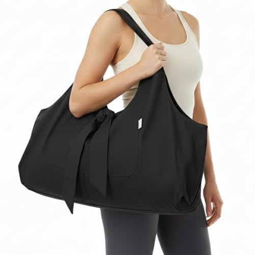 Yogiii Yoga Mat Bag | The ORIGINAL YogiiiTotePRO | Large Yoga Mat Bag or Yoga Mat Carrier with Side Pocket | Yoga Bag Fits...