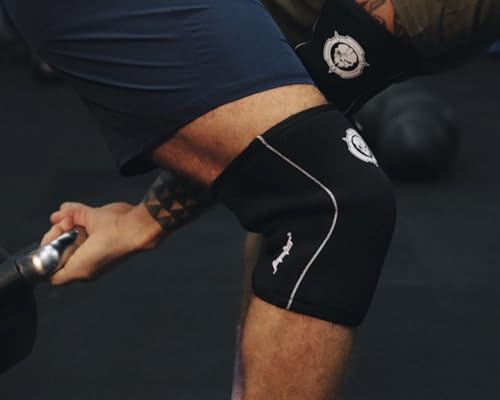 Jupiter Knee Sleeves (1 Pair), 7mm Compression Knee Braces for Squats,Weightlifting,Powerlifting,Cross Training for Men & ...