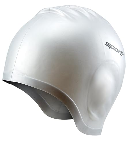 Sporti Silicone Ear Swim Cap