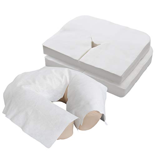 EarthLite Disposable Face Cradle Covers – Medical-Grade, Ultra Soft, Luxurious, Non-Sticking Massage Headrest Covers for M...