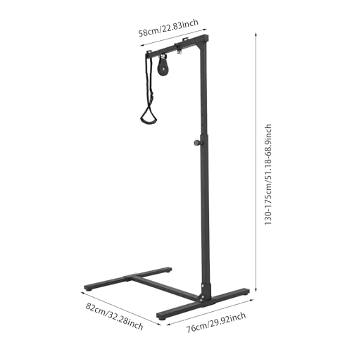 Elderly over Bed Grab Bar Trapeze, Trapeze Bar Standing Frame, Elderly Pull-up & Transfer Assist, 51" - 69" Adjustable Hei...