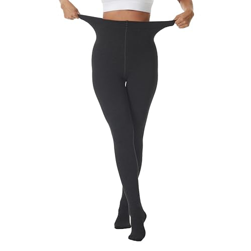 Frola Women’s Fleece Lined Tights Thermal Opaque Winter Pantyhose Warm Thick Stockings with Plush Lining
