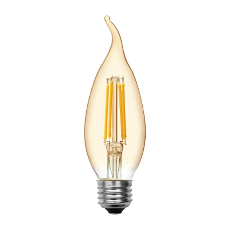 Ge Lighting Vintastyle Led Decorative Light Bulbs  5.5 Watts (60 Watt Equivalent) Warm Candle Light  Amber Glass  Medium Base  Dimmable (2 Pack)