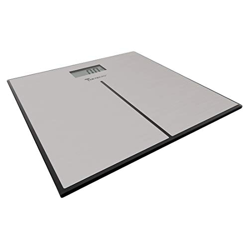 Detecto D133 Deluxe Modern Stainless Steel Body Weight Bathroom Scale, Digital LCD Display, 400lb Capacity
