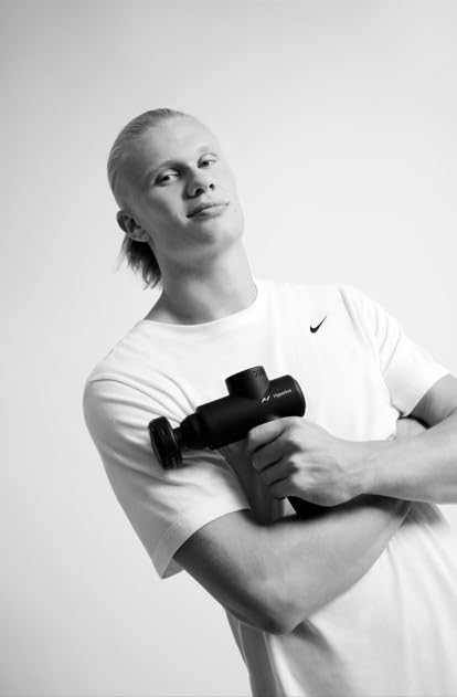 Hyperice Hypervolt Go 2 - Black - Featuring Quiet Glide Technology - Handheld Percussion Massage Gun - 3 Speeds, 2 Interch...