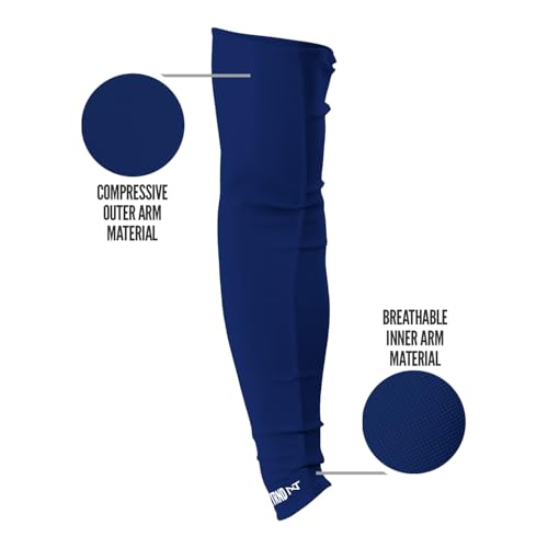 1 Pair Nxtrnd Compression Arm Sleeves for Men, Breathable Football, Basketball, Baseball Accessory, Adult & Kids