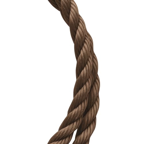 Koch 5011635 Twisted Polypropylene Rope, Perfect for Outdoor, Gardening, Landscaping, and Shipping, 1/2 by 50 Feet, Brown,...