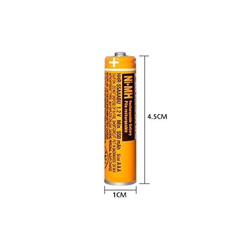 Eocik 8 Pack Hhr-55Aaabu Ni-Mh Rechargeable Aaa Batteries For Panasonic 1.2V 550Mah Aaa Battery For Cordless Phones