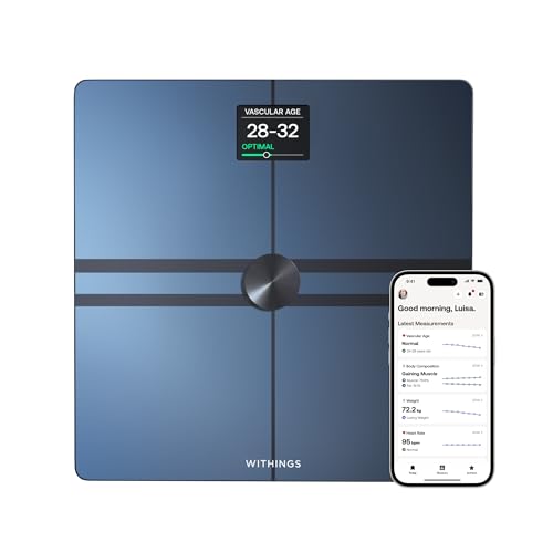 WITHINGS Body Comp - Scale for Body Weight and Complete Body Analysis, Wi-Fi & Bluetooth, Baby Digital Scale, Accurate Vis...