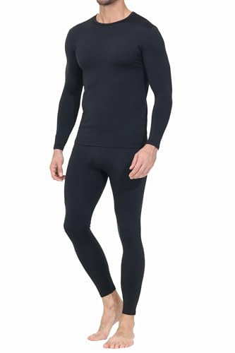 Thermal Underwear for Men Long Johns Base Layer Regular/Tall Top and Bottom Set Pajamas Cold Weather Winter Clothes