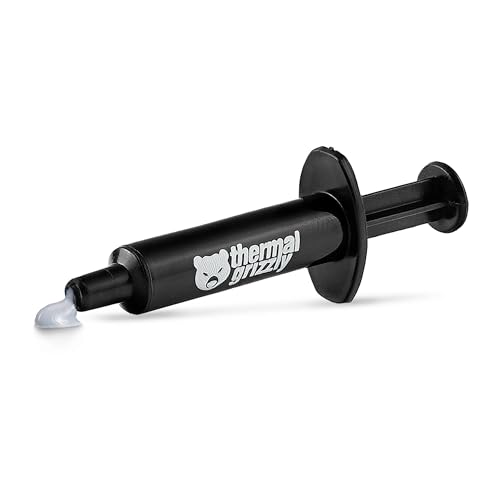 Thermal Grizzly Kryonaut - 1 Gram - Extremely High Performance Thermal Paste + 12 Cleaning Wipes 6 Wet & 6 Dry - for Deman...