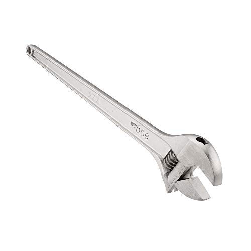 RIDGID 86932 774 Adjustable Wrench, 24-inch Large Adjustable Wrench for Metric and SAE, Silver