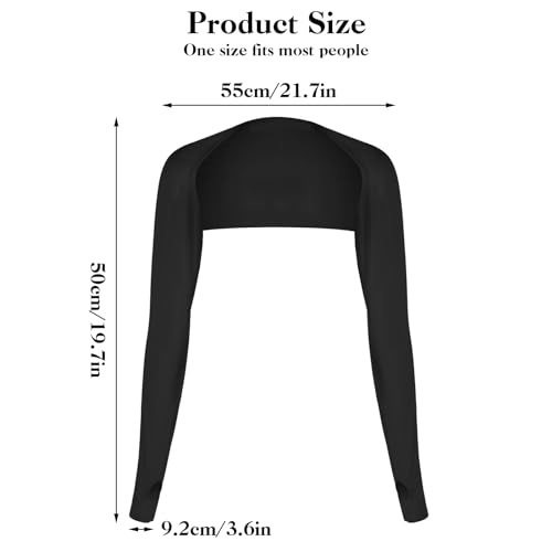 DSLSQD 2 Pack Cooling Shawl Arm Sleeves Sun Sleeves for Women UV Protection Arm Sleeve with Finger Hole for Golfing