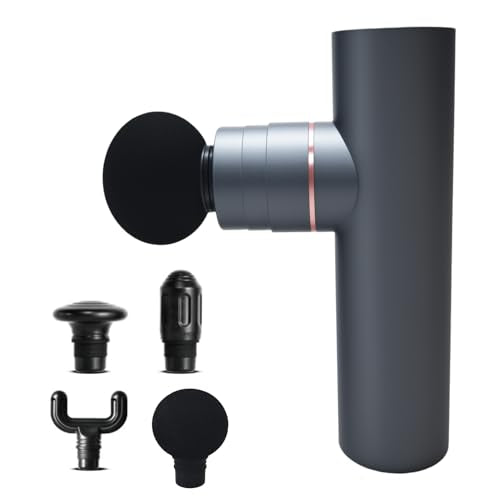 Mini Massage Gun for Pain Relief, Deep Tissue Percussion Muscle Massager with 4 Attachments, Rechargeable & Portable, Elec...