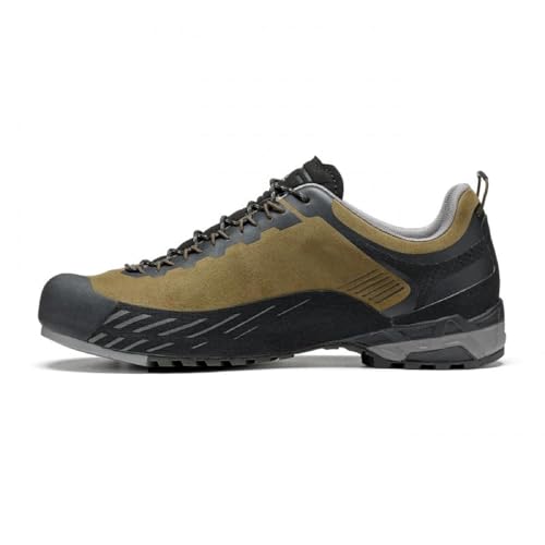 ASOLO Men's Eldo LTH GV Water-Resistant Suede Upper Lace-Up Low Cut Approach Shoes with Vibram Grip for Hiking & Trekking