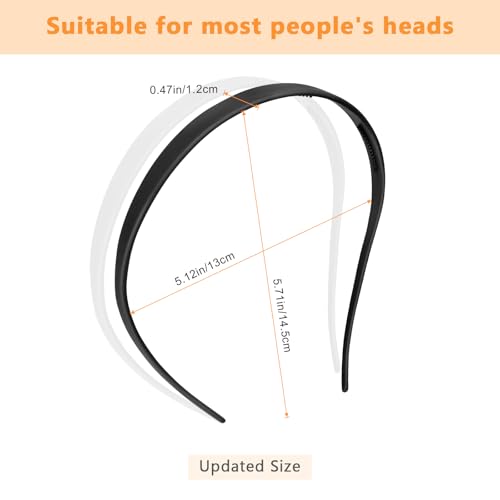 KOVOLITU 3 Pack Headbands Designed for Eyewear,Flex No Pressure Hairbands for Women Comfortable Plastic Headbands with Tee...