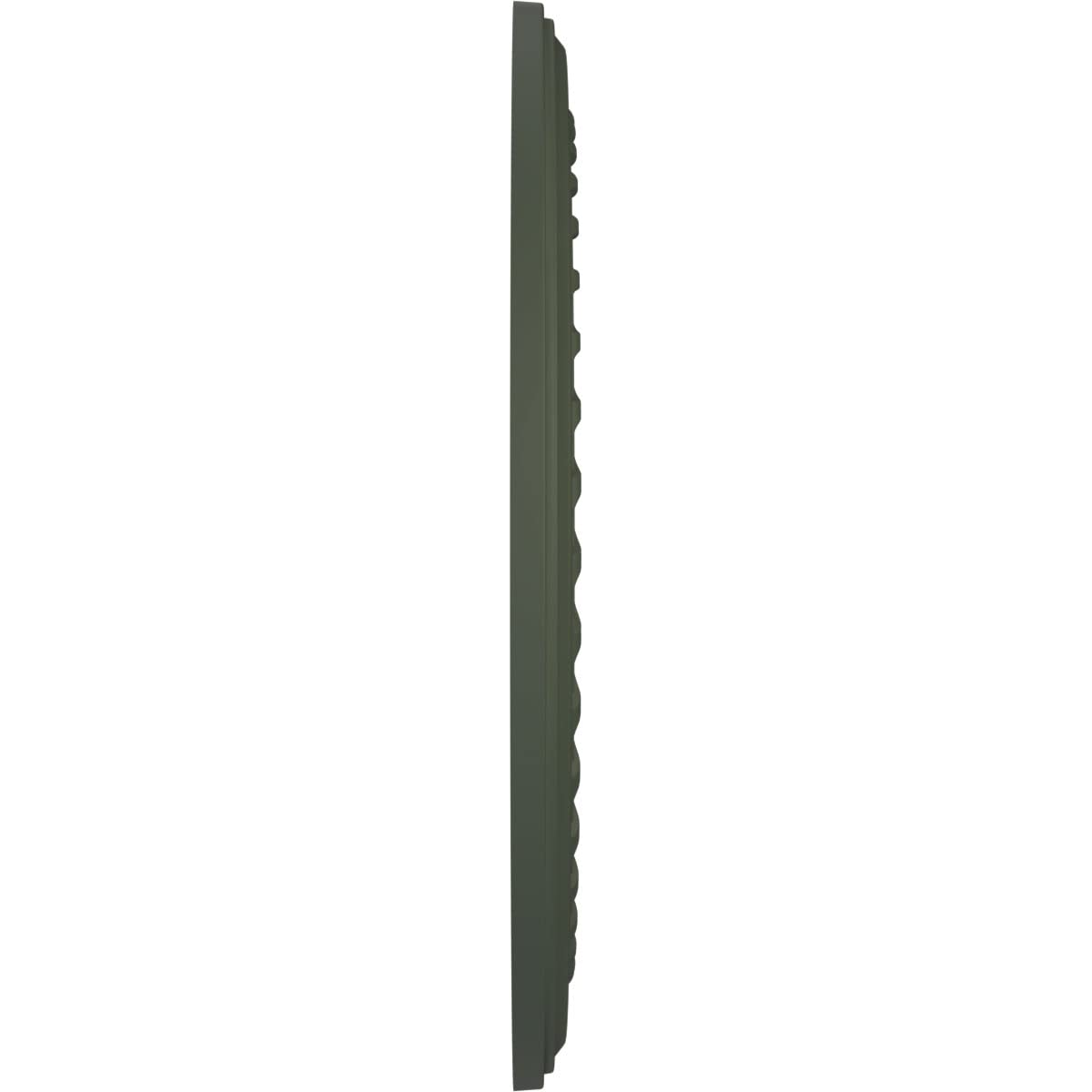 22Od X 3 1/2Id X 1P Cole Thermoformed Pvc Ceiling Medallion (Fits Canopies Up To 6), Ultracover Satin Hunt Club Green