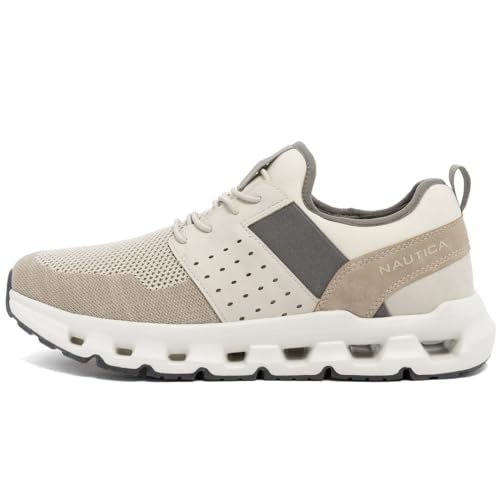 Nautica Mens Running Sneakers Sport Fashion Lace-Up Athletic Soft Shoes for Gym Tennis Men – Cushioned, Breathable, Lightw...