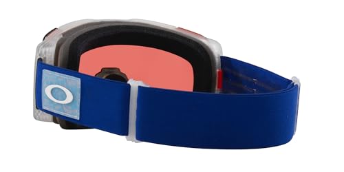 Oakley Line Miner Pro Low Bridge Fit Snow Goggle, Crystal Blue Strap w/Prizm Snow Sapphire Iridium Lens, Medium