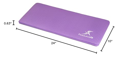 ProsourceFit Extra Thick Yoga Knee Pad and Elbow Cushion 15mm (5/8”) Fits Standard Mats for Pain Free Joints in Yoga, Pila...