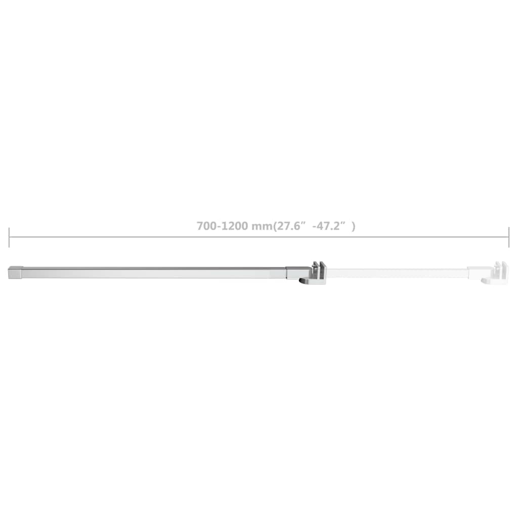 vidaXL Support Arm for Bath Enclosure Stainless Steel 27.6in-47.2in Chrome/Silver Model 146229