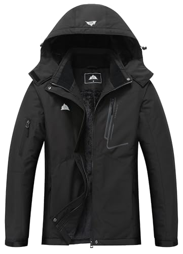 MOERDENG Women's Waterproof Ski Jacket Warm Winter Coat Hooded Snowboarding Jacket Snow Coat