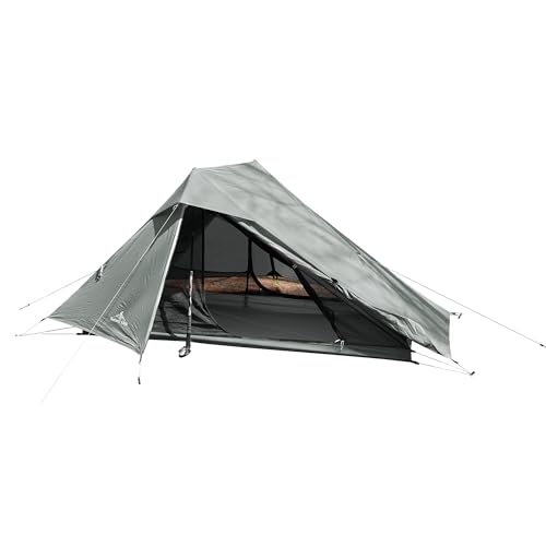 Nature Link Altair Two Ultralight Backpacking Tent, 2 Person Trekking Pole Backpacking Tent, Waterproof, Compact, 3 Seaso...