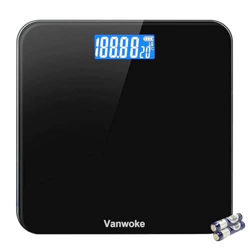 Smart Scale for Body Weight Digital Bathroom Scale with Temperature Indication Corner Design Highly Accurate Body Weight S...