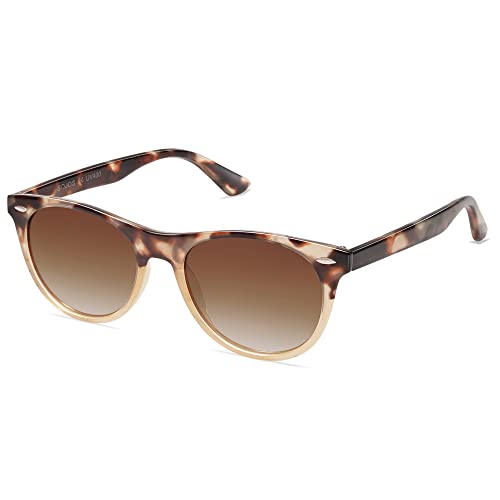 SOJOS Classic Polarized Sunglasses for Women Men Small UV400 Lenses SJ2076