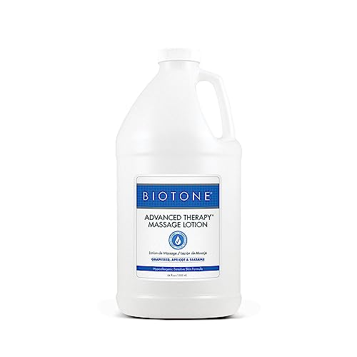 BIOTONE Advanced Therapy Massage Lotion, Hypoallergenic and Fragrance-Free, More Glide and Workability, Absorbs for a Non-...