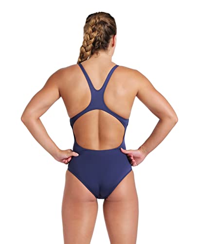 Arena Womens Solid Team Swimsuit Swim Pro Back MaxLife Open Back Bathing Suit Athletic Swimwear