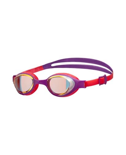 ARENA Unisex Kids Junior Air Mirror Swim Goggles for Swimming Ages 6 to 12 Air Seals Anti-Fog Coated Lens Adjustable Strap
