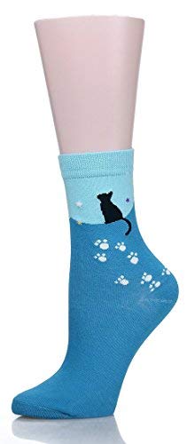 Leotruny Cute Socks Women Cat: Animal Novelty Socks for Women Girls - Ladies Funny Socks with Gift Box 5pairs Without Box