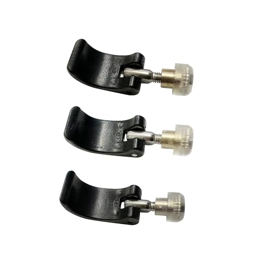 DraCra 6 Pack Trikking Poles Clamp Replacement External Quick Flip Lock Fastener Buckle Clip with Nut Screws for Hiking Po...