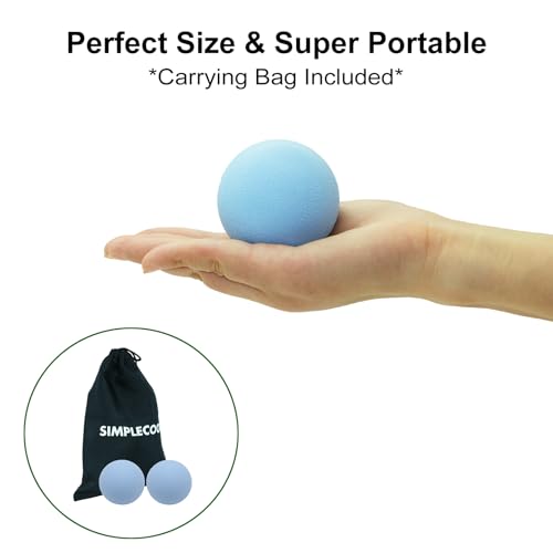 Hard Lacrosse Ball Massage Ball Therapy. Firm Trigger Point Massager Tool for Deep Tissue Yoga Physiotherapy Myofascial Re...