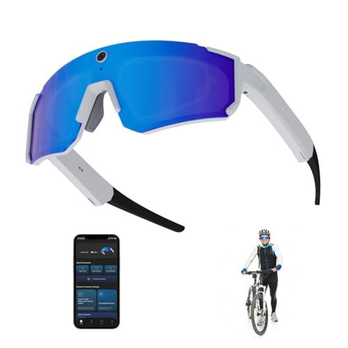 padom AI Smart Glasses with Camera 4K, 8MP HD Video Recording Glasses with Camera, Built-in Storage(No SD Card Needed), We...