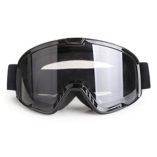 LMAVAG Motorcycle Goggles for Men Women Motocross Dirt Bike ATV Riding Windproof Glasses Wide Vision Powersports MX MTB Of...