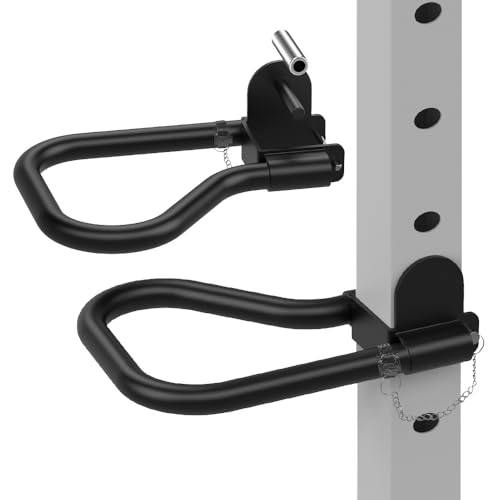 Kipika Power Rack Attachment for 5/8" & 1" Holes - Heavy Duty Home Gym Equipment for 2x2 or 3x3 Squat Rack, Adjustable and...