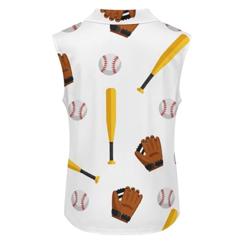 Huryilo Baseball Softball Ball Womens Golf Shirts Golf Polo Workout Shirt Athletic Tops
