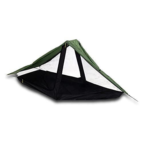 Six Moon Designs Skyscape Scout Green 1 Person Ultralight Tent. 38 oz. Affordable Backpacking, Hiking Tent. Polyurethane C...