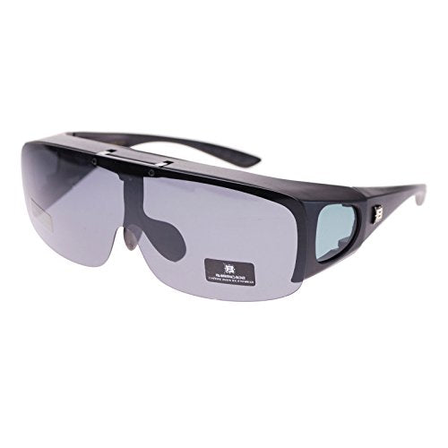 SA106 Large Mens Polarized Flip Up Fitover Sunglasses