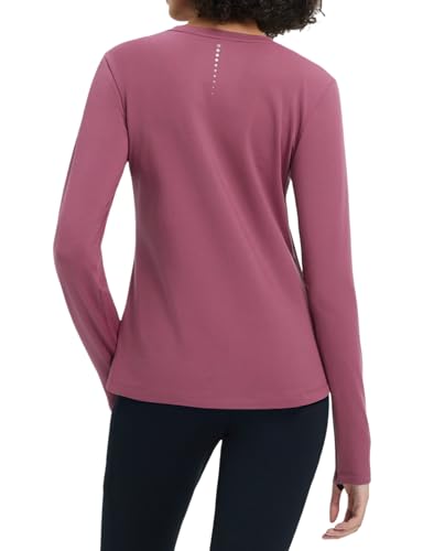 baleaf Women's Thermal Tops Long Sleeve Fleece Running Shirts Thumbhole Cold Weather Winter Gear Workout Base Layer