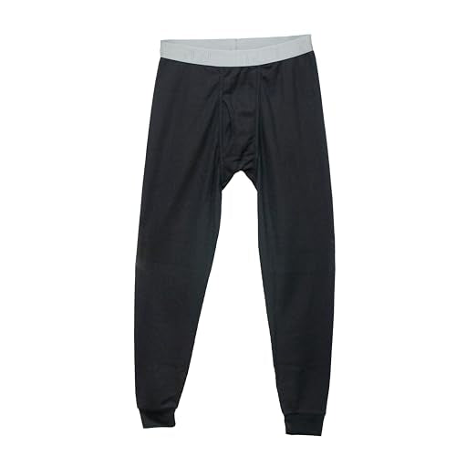 Thermal Underwear Pants for Men Long Johns Cotton Blend Base Layer Waffle Knit Bottoms Classic Cold Weather