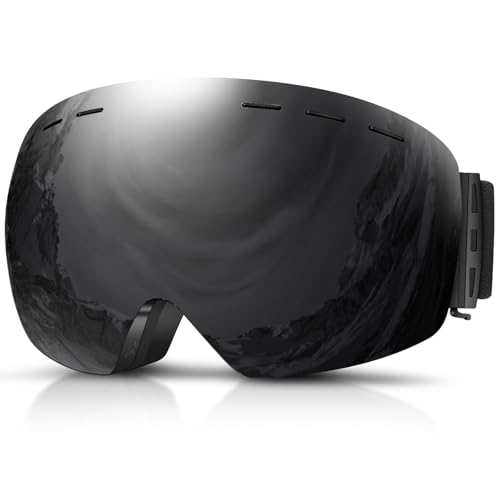 DADA-PRO Ski Goggles Men Women Snowboard Goggles Over Glasses OTG Anti Fog Snow Goggles Frameless 100% UV Protection