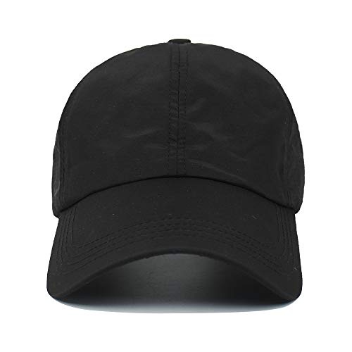 HGGE Womens Criss Cross Ponytail Baseball Cap Adjustable High Messy Bun Ponycap Quick Drying Hat